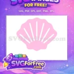Free Pink Seashell Free Ocean Love Pink Free SVG - Instant Download