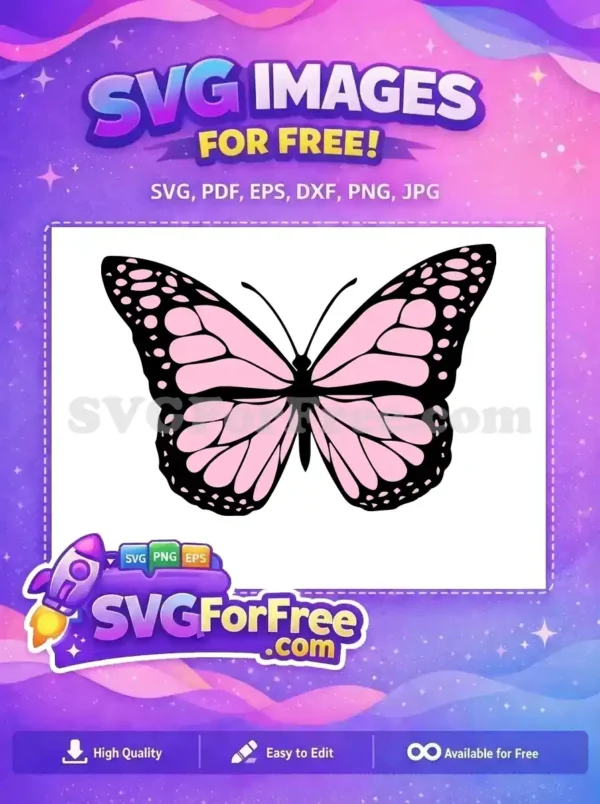Free Pink Detailed Wings Free Butterfly Love Pink Free SVG Free Pink Detailed Wings Free Butterfly Love Pink Free SVG