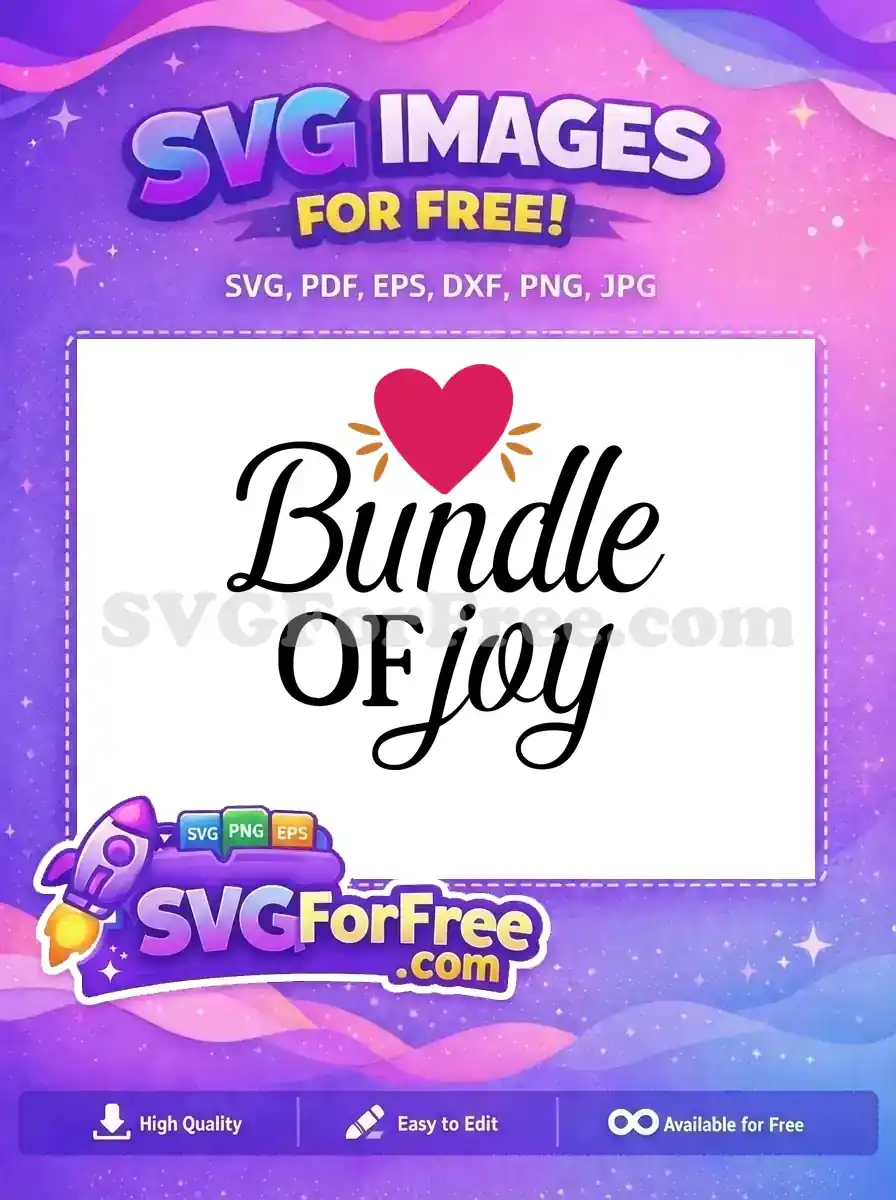 Free Pink Heart Free Bundle Of Joy Love Free SVG