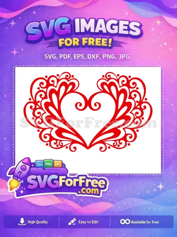 Free Red Swirls Free Valentine Love Pink Free SVG