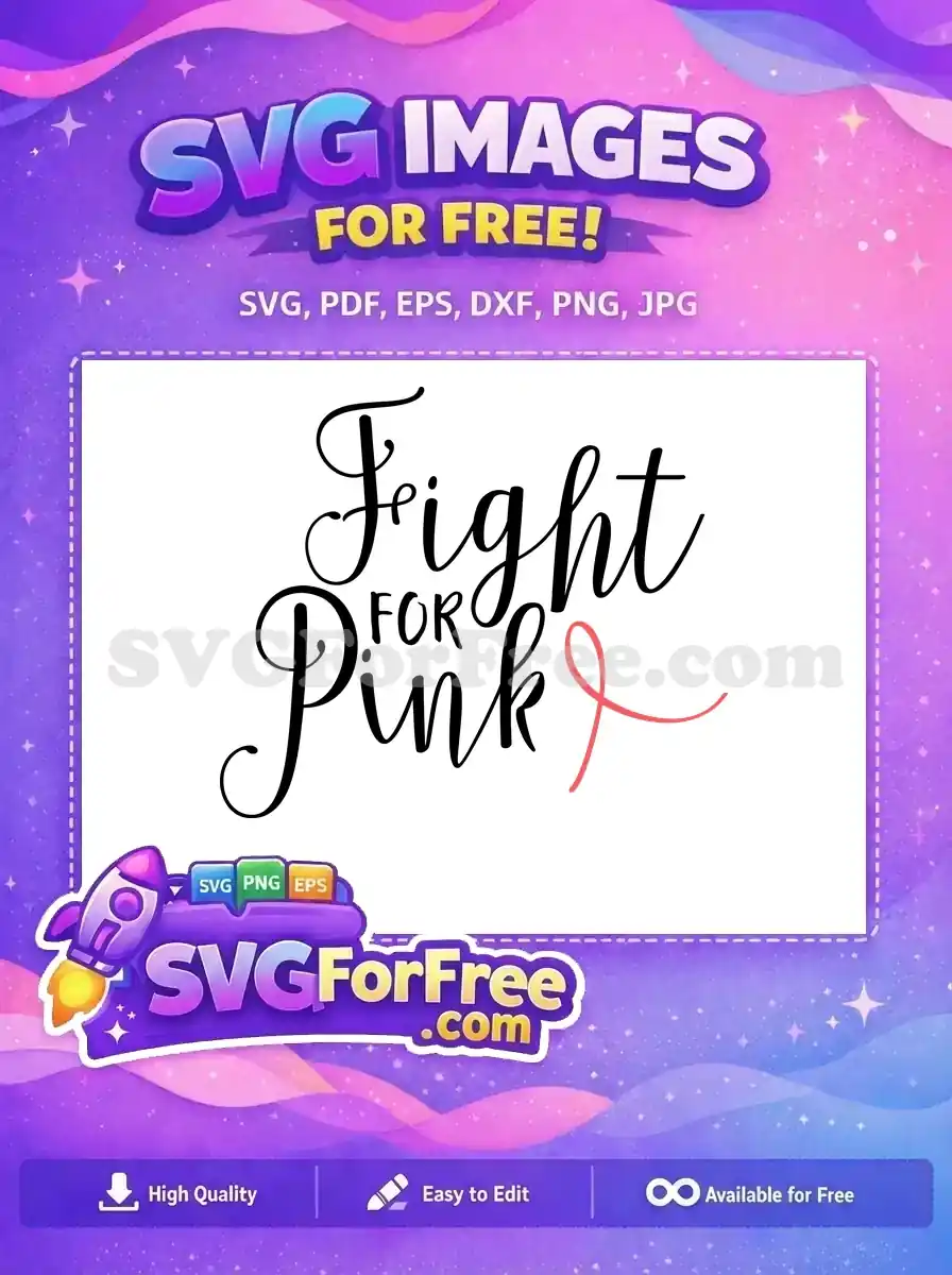 Free Fight Script Free Pink Ribbon Awareness Free SVG