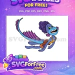 Free Smiling Luca Free Purple Fins Luca Movie Free SVG - Instant Download