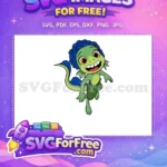Free Cheerful Scales Free Orange Eyes Luca Movie Free SVG - Instant Download