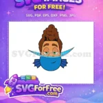 Free Sleepy Green Eyes Free Blue Fish Luca Free SVG - Instant Download
