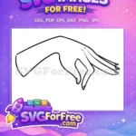 Free Hand Pose Free Esoteric Magic Hand Free SVG - Instant Download