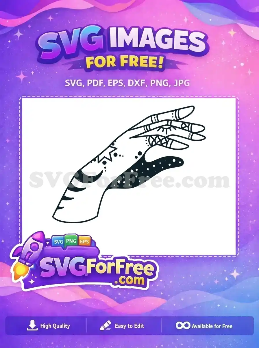 Free Celestial Hand Free Esoteric Symbols Magic Free SVG