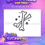 Free Bones and Stars Free Magic Esoteric Icon Free SVG - Instant Download