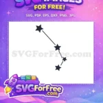 Free Constellation Starry Free Night Magic Sky Free SVG - Instant Download
