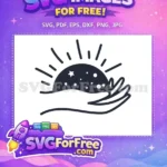 Free Celestial Stars Free Magic Holding Hands Magic Free SVG - Instant Download