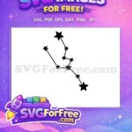Free Constellation Stars Free Astrological Taurus Zodiac Free SVG - Instant Download