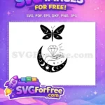 Free Celestial Butterfly Free Diamond Hand Magic Free SVG - Instant Download
