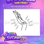 Free Esoteric Hand Free Mystic Eye Magic Free SVG - Instant Download