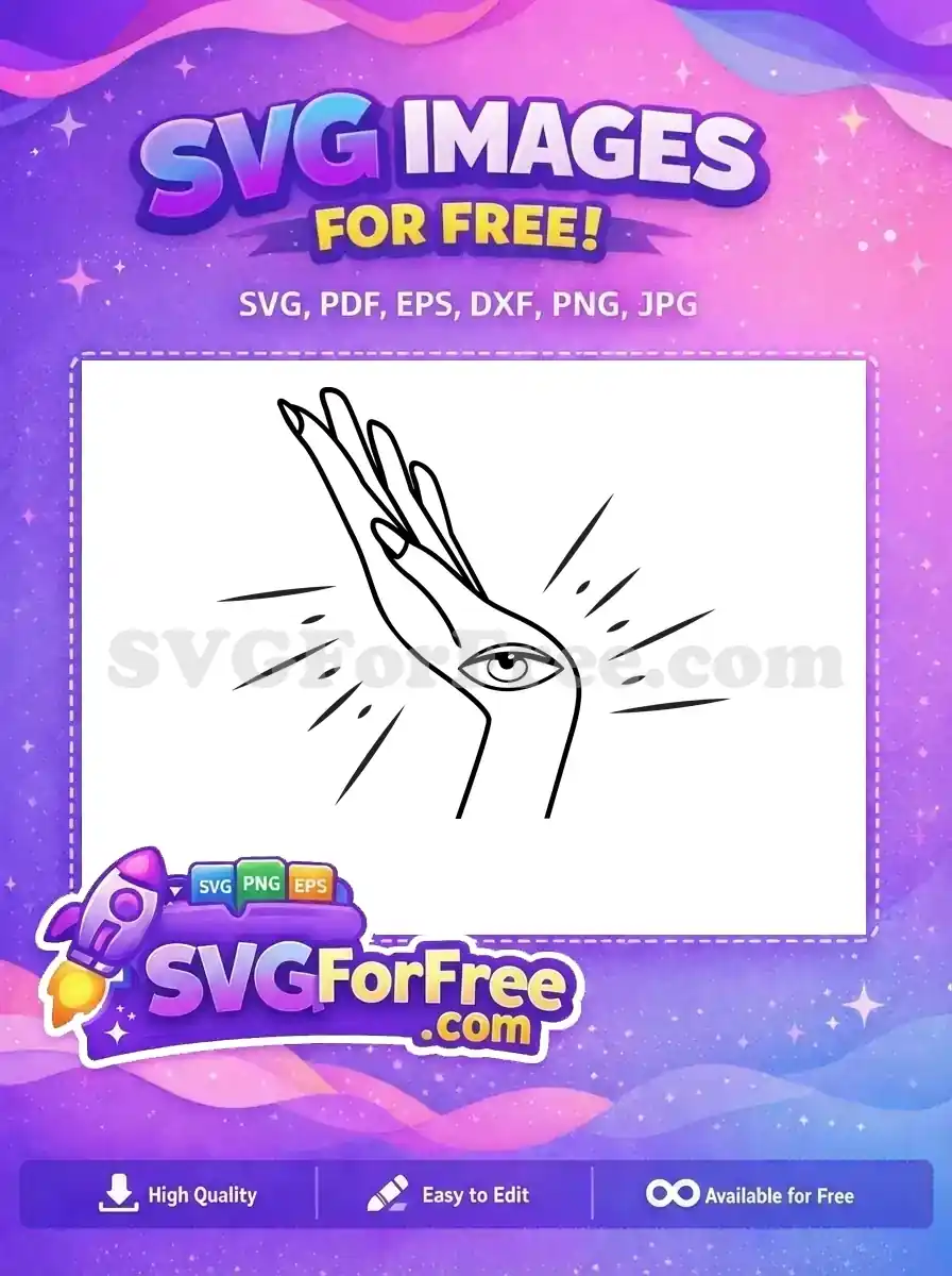 Free Esoteric Hand Free Mystic Eye Magic Free SVG