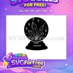 Free Crystal Ball Free Magic Esoteric Design Free SVG - Instant Download