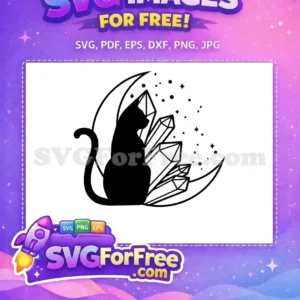 Free Black Cat Free Crystal Magic Esoteric Free SVG 2 Free Black Cat Free Crystal Magic Esoteric Free SVG 2