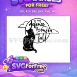 Free Celestial Cat Free Moon Phase Quote Magic Free SVG - Instant Download