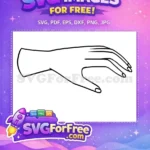 Free Esoteric Hand Free Magic Gesture Halloween Free SVG - Instant Download
