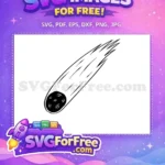 Free Black Detailed Comet Free Magic Esoteric Free SVG - Instant Download
