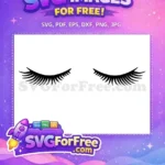 Free Eye Makeup Free Eyeliner Category 1 Free SVG - Instant Download