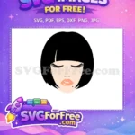 Free Eyelash Design Free Peach Lips Model Free SVG - Instant Download