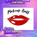 Free Red Lips Free Gloss Makeup Beauty Free SVG - Instant Download
