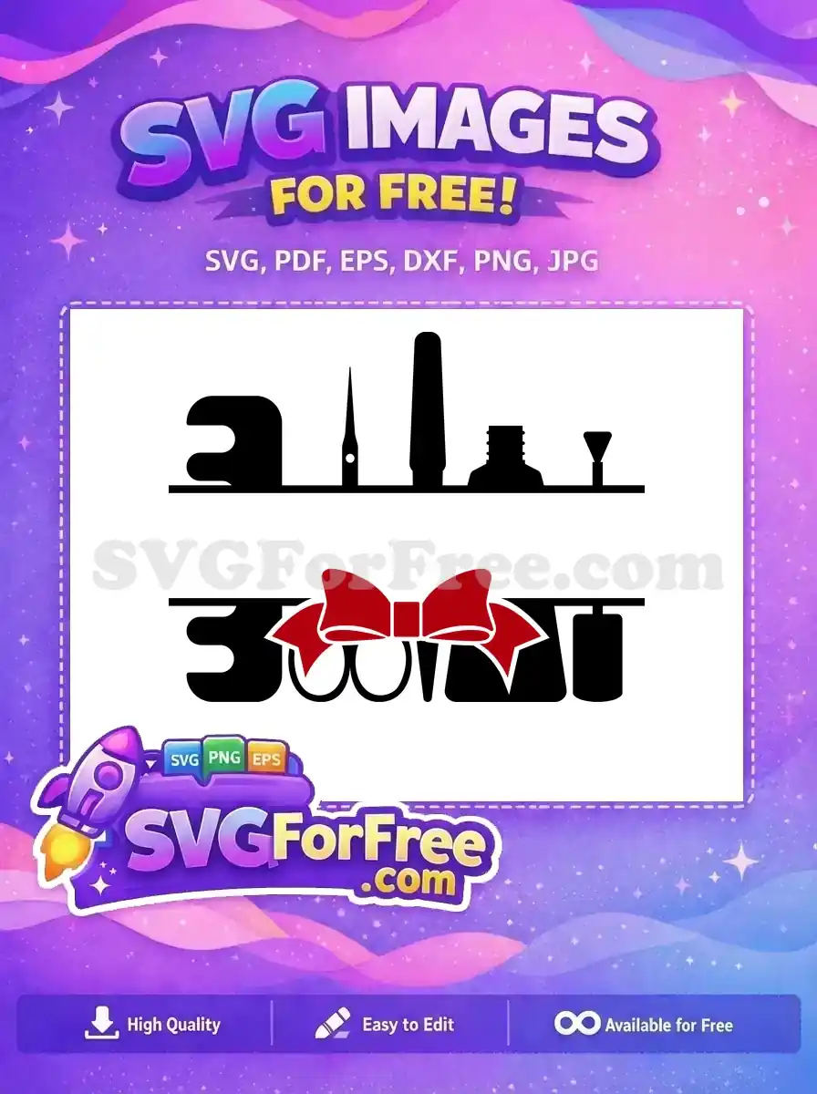 Free Red Hair Bow Free Makeup Beauty Free SVG