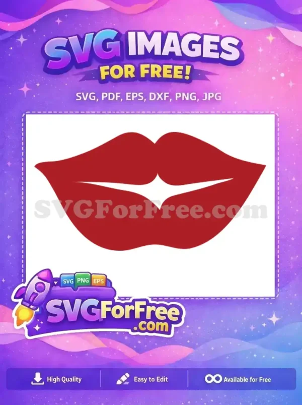 Free Dark Red Lips Free Beauty Designs Makeup Free SVG