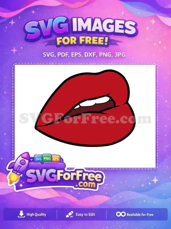 Free Red Lips Free Makeup Beauty Designs Free SVG
