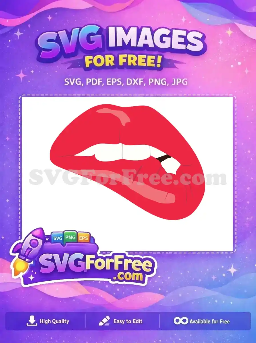 Free Glossy Lips Free Makeup Design Beauty Free SVG