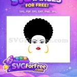 Free Brown Eyes Free Red Lips Makeup Free SVG 4 - Instant Download