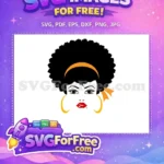 Free Brown Eyes Free Red Lips Makeup Beauty Free SVG 3 - Instant Download