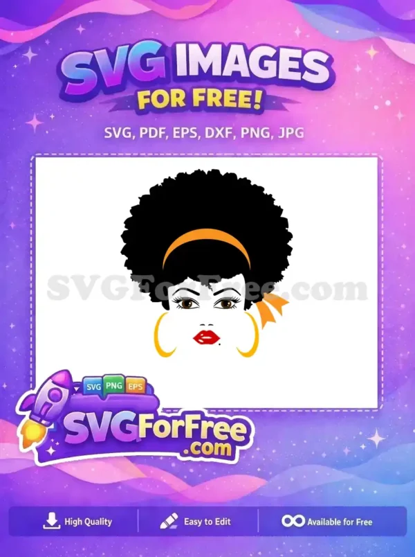 Free Brown Eyes Free Red Lips Makeup Beauty Free SVG 3