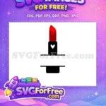 Free Dripping Red Lipstick Free Makeup Style 1 Free SVG - Instant Download