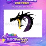 Free Black Dragon Free Green Eyes Maleficent Free SVG - Instant Download