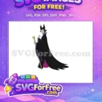 Free Evil Queen Staff Free Horned Silhouette Maleficent Free SVG - Instant Download