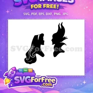 Free Aurora Silhouette Free Maleficent Horns Sleeping Beauty Free SVG