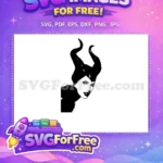 Free Black Horns Free Evil Queen Maleficent Free SVG - Instant Download
