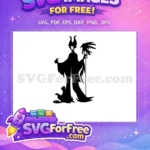 Free Apple Holding Free Raven Staff Maleficent Disney Free SVG - Instant Download