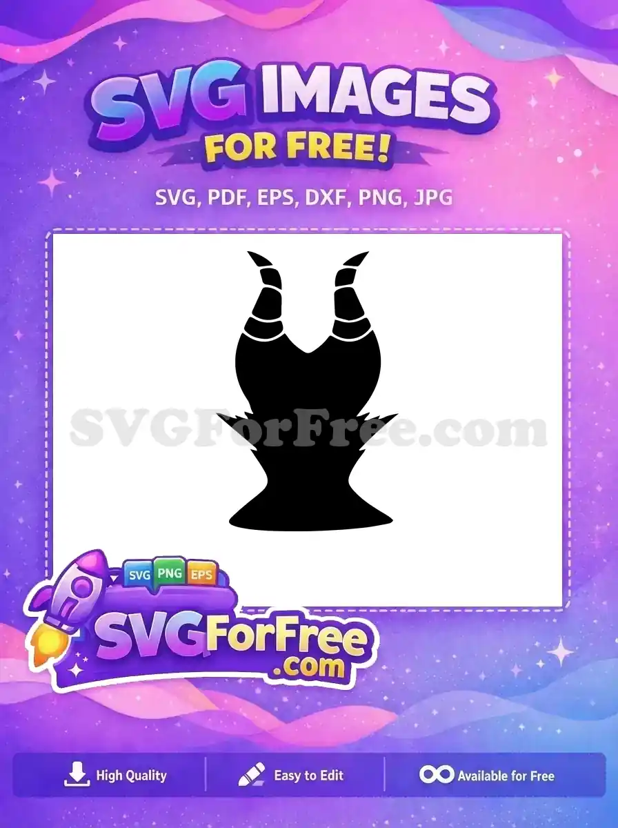 Free Horned Silhouette Free Villain Maleficent Movie Free SVG