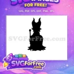 Free Silhouette Horned Free Staff Maleficent Movie Free SVG - Instant Download