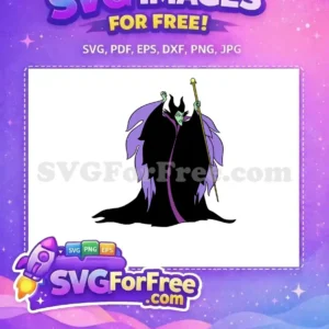 Free Angry Expression Free Staff Holding Maleficent Free SVG