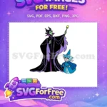 Free Horned Witch Free Blue Fairy Sleeping Beauty Free SVG - Instant Download
