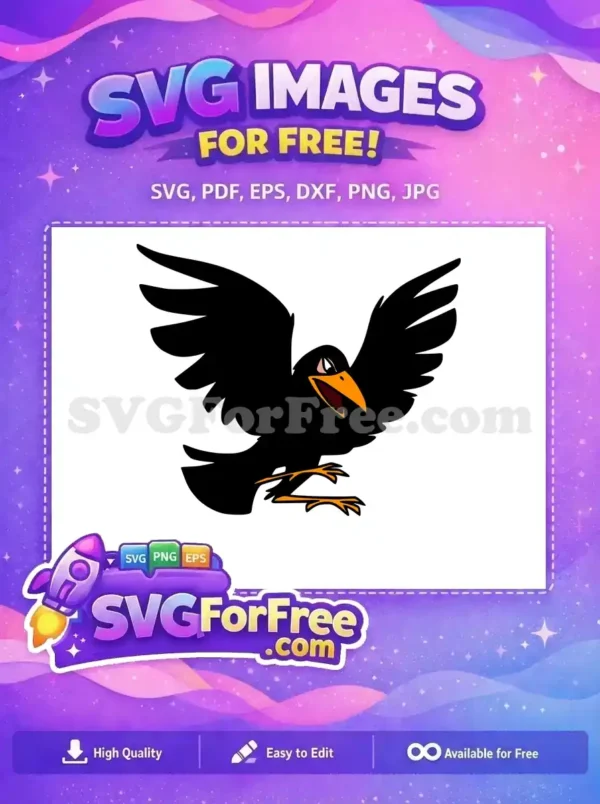 Free Diablo Raven Orange Beak Maleficent Free Angry Bird Free SVG