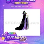 Free Green Skin Free Raven Staff Maleficent Free SVG - Instant Download