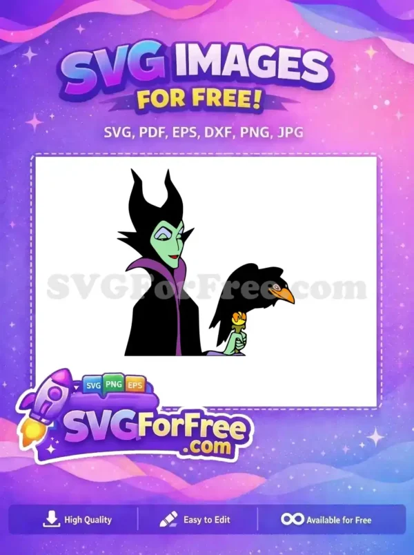 Free Green Skin Free Evil Look Maleficent Free SVG