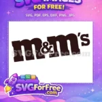 Free Chocolate Candies Free M and Ms Logo Free SVG - Instant Download