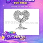 Free Mandala Tree Design Free Intricate Branches Tree of Life Free SVG - Instant Download