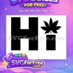 Free Bold Letter Free Maple Leaf Initials Free SVG - Instant Download