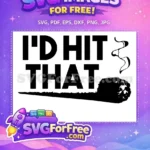 Free Maple Leaves Free I'd Hit That Design Free SVG - Instant Download