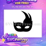 Free Detailed Mask Free Jester Hat Mardi Gras Free SVG - Instant Download